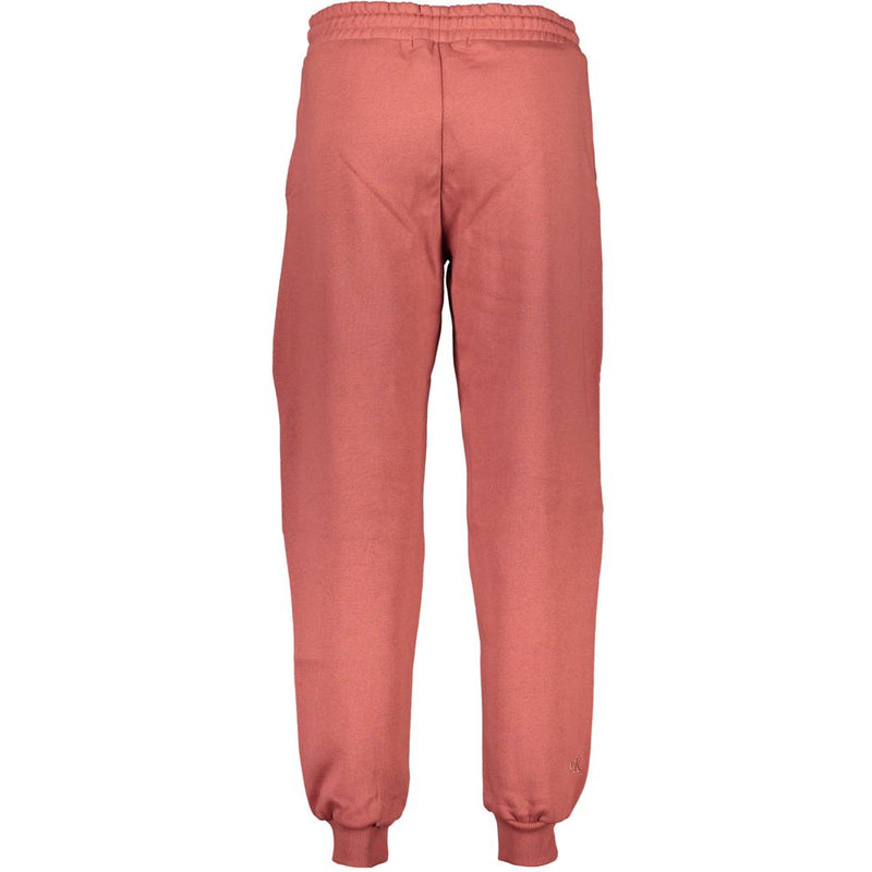 Calvin Klein Red Cotton Pant - Pantalon de Sport Confortable