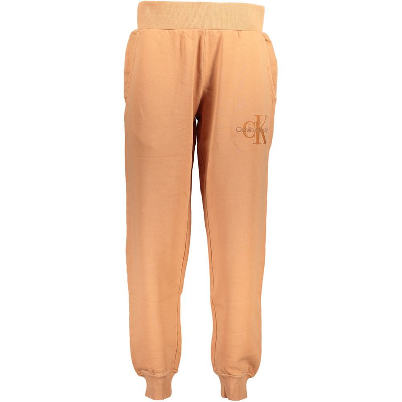 Calvin Klein Orange Cotton Pant - Pantalon de sport confortable