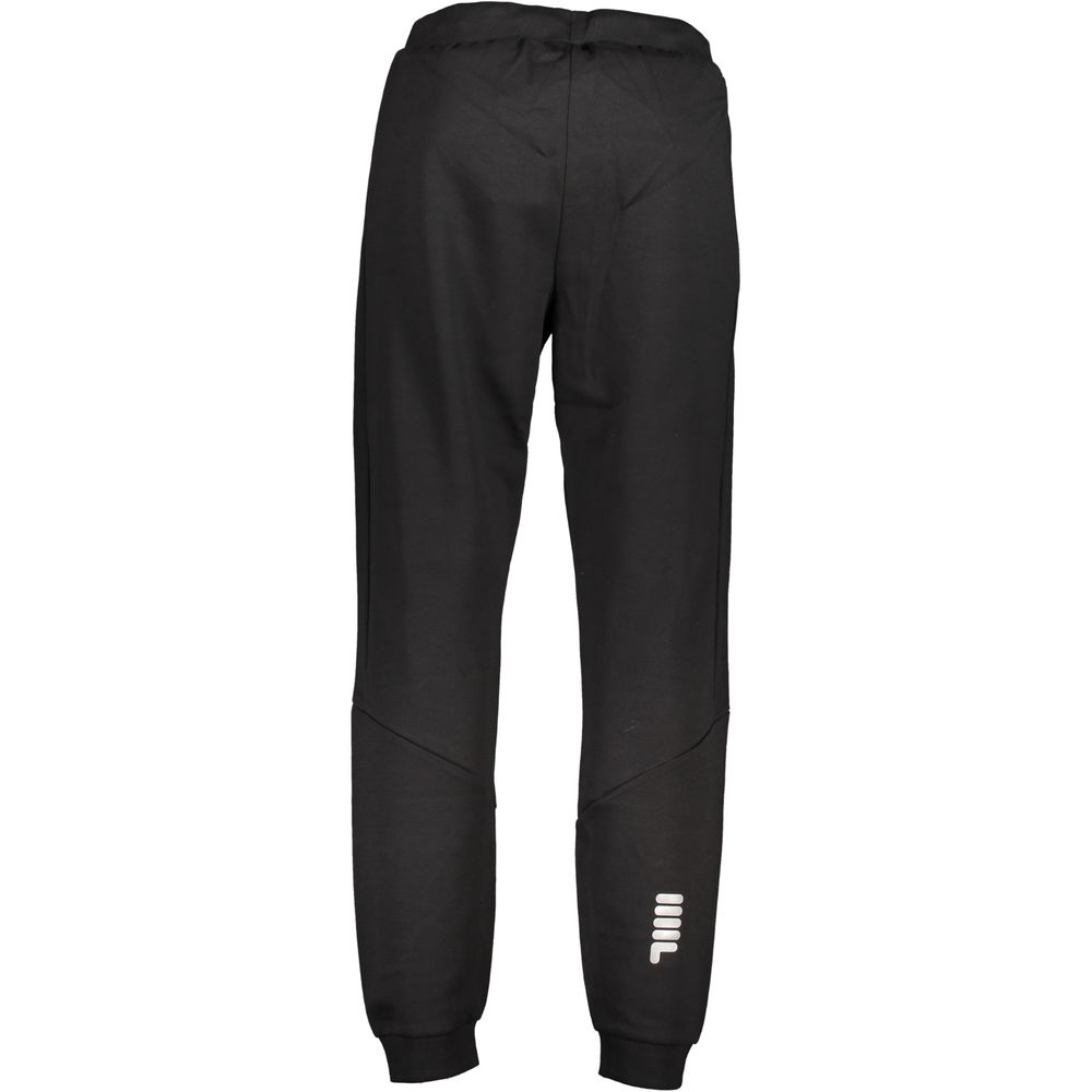 Fila Black Cotton Pant - Pantalon de Sport Élégant