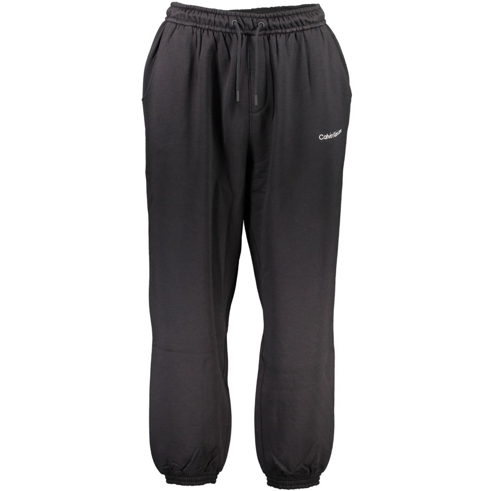 Pantalon en coton noir Calvin Klein