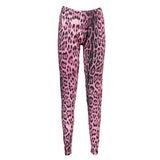 Cavalli Class Pink Cotton Pant - Élégance et Confort