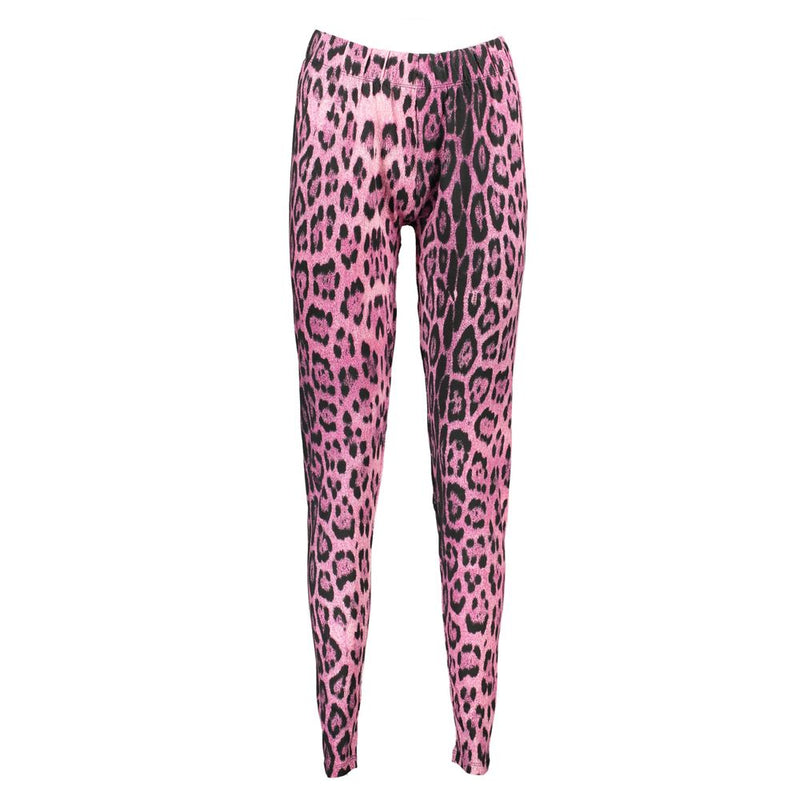 Cavalli Class Pink Cotton Pant - Stylish and Comfortable Leggings
