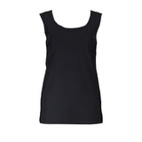 Patrizia Pepe Black Elastane Tank Top - Élégance et Confort