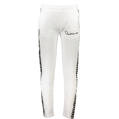 Pantalon en coton blanc Cavalli Class