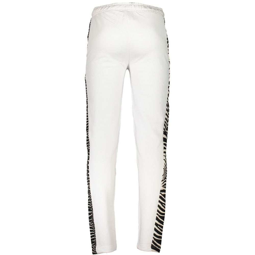 Pantalon en coton blanc Cavalli Class