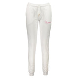 Cavalli Class White Cotton Pant - Élégants Pantalons de Sport