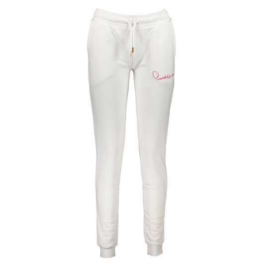 Cavalli Class White Cotton Pant - Stylish Sports Trousers