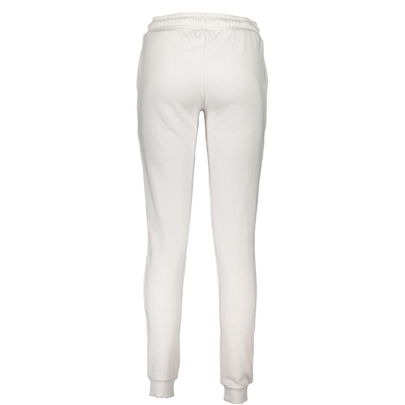 Cavalli Class White Cotton Pant - Stylish Sports Trousers