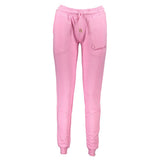 Cavalli Class Pink Cotton Pant - Trousers de Sport Élégants
