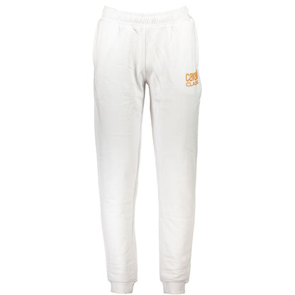 Pantalon en coton blanc Cavalli Class