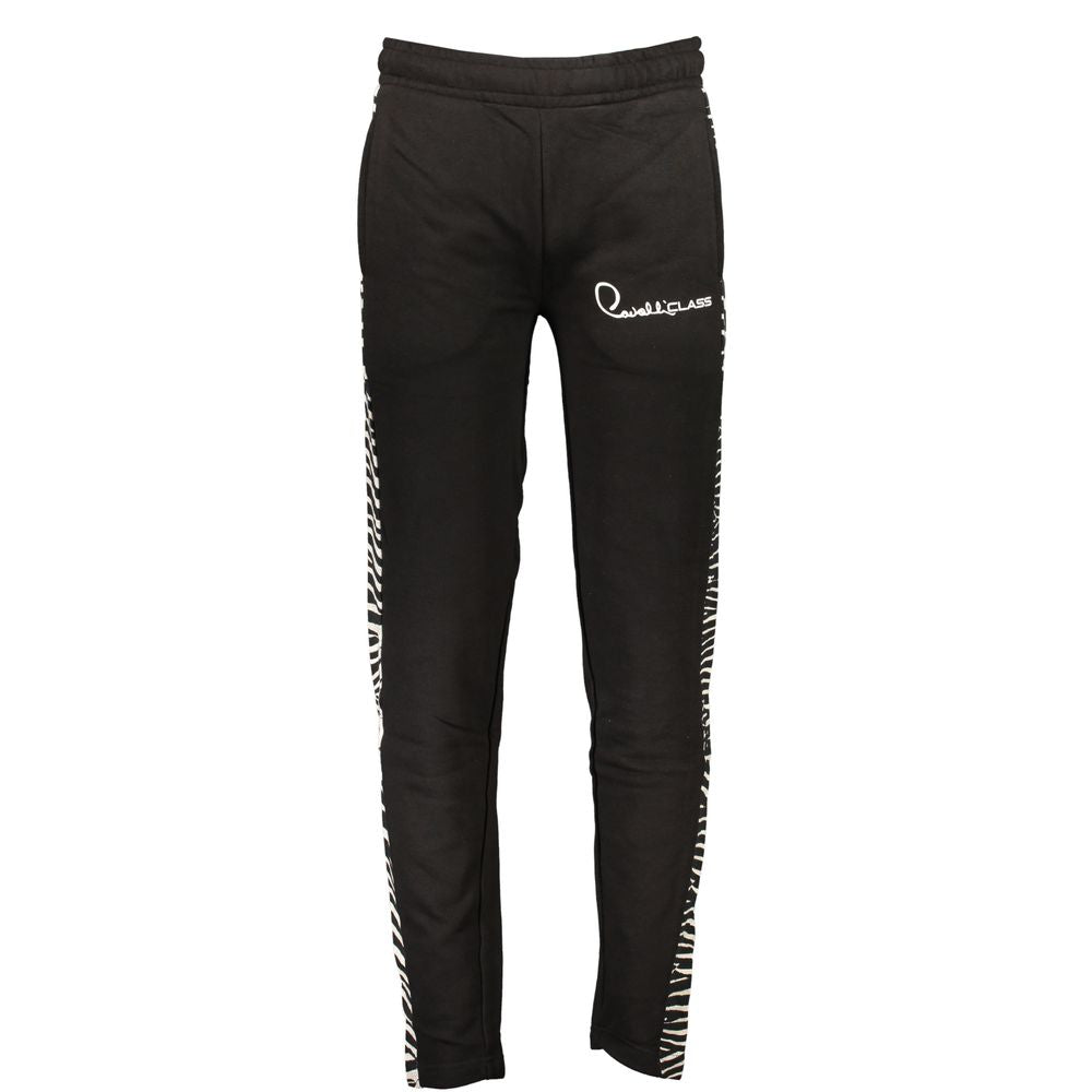 Pantalon en coton noir Cavalli Class
