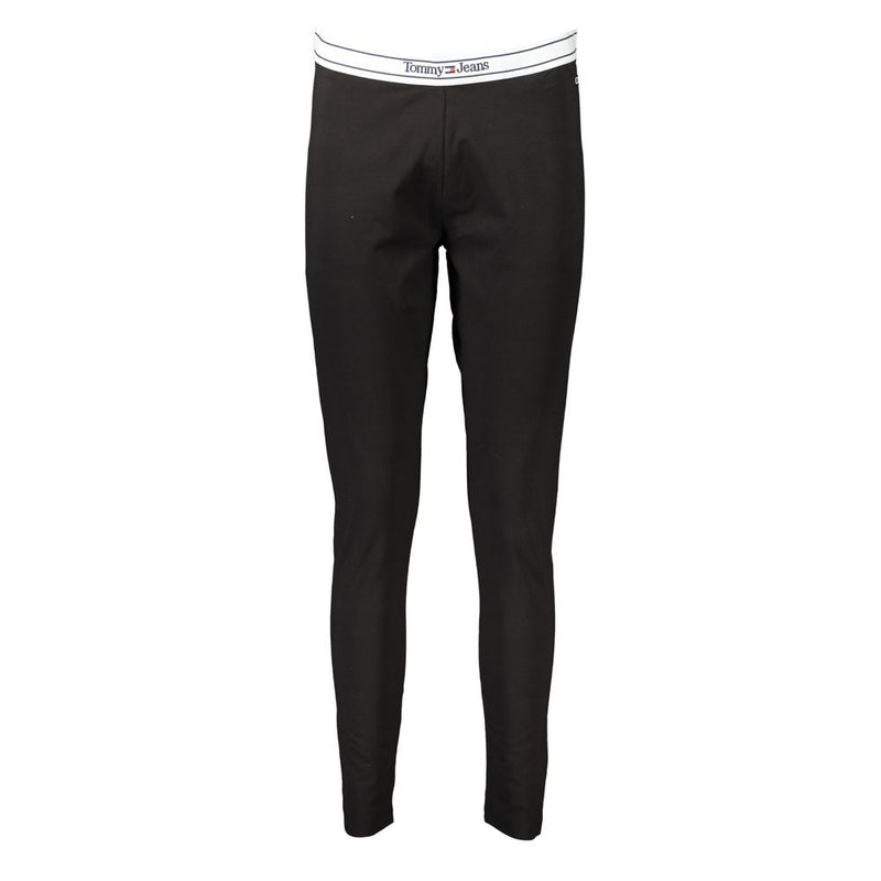 Tommy Hilfiger Black Cotton Leggings - Stylish Comfort