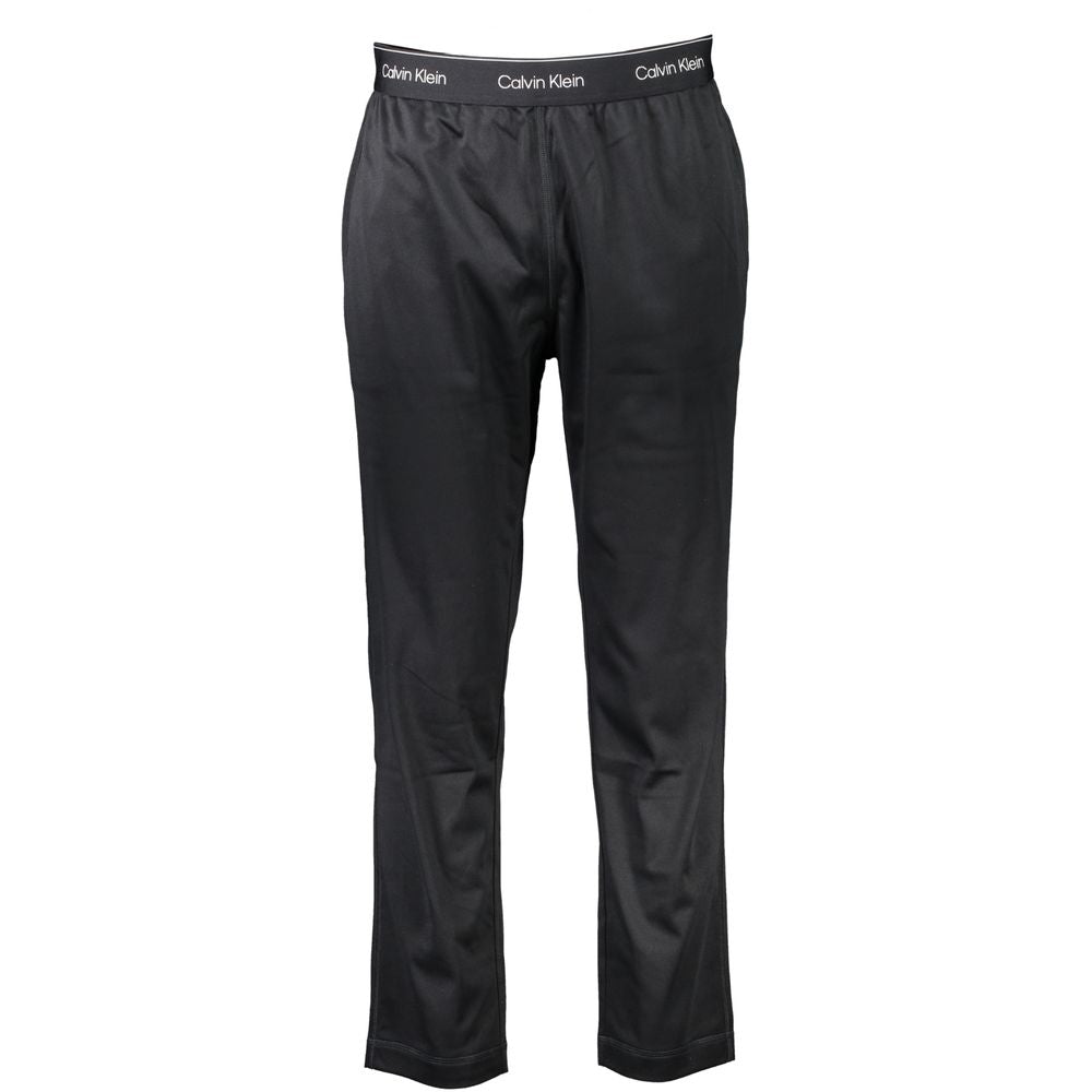 Pantalon en polyester noir Calvin Klein