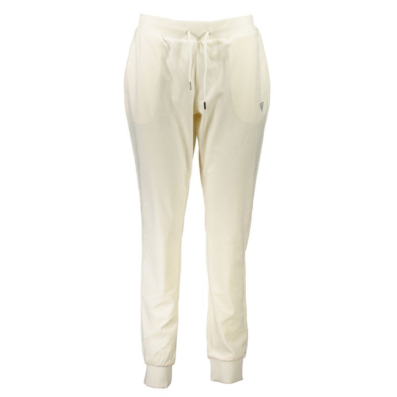 Guess Jeans White Polyester Pant - Stylish Sports Trousers