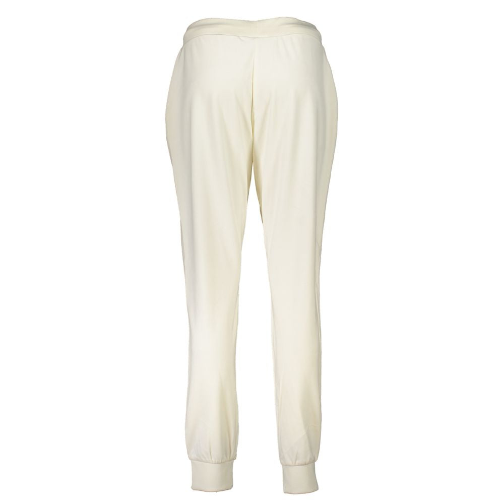 Guess Jeans White Polyester Pant - Chic Sports Trousers for Women