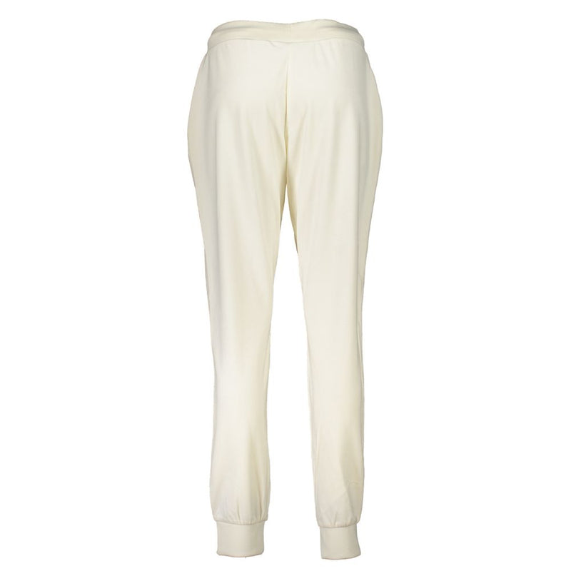Guess Jeans White Polyester Pant - Stylish Sports Trousers