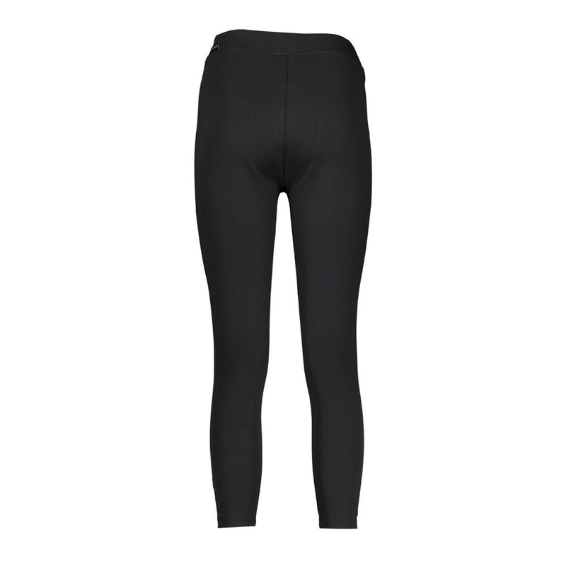 Napapijri Black Cotton Pant - Women's Sports Leggings