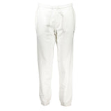 Napapijri White Cotton Pant - Trousers Confortables pour Femmes