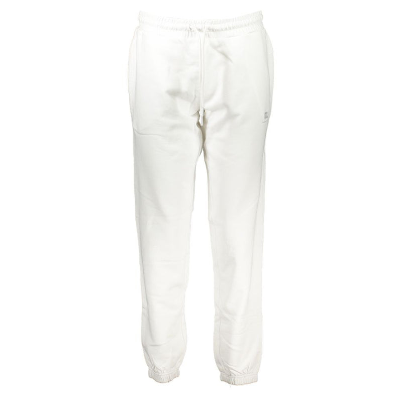 Napapijri White Cotton Pant - Comfortable Sports Trousers for Women