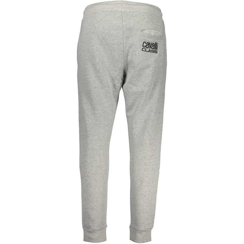 Cavalli Class grijze katoenen broek