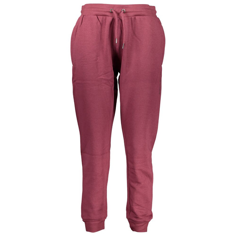 Cavalli Class Purple Cotton Pant - Élégance et Confort