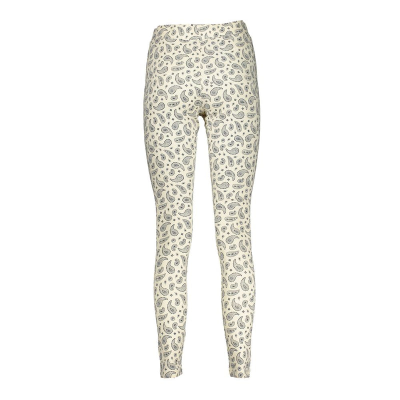 Fila White Cotton Pant - Luxor AOP Leggings for Women