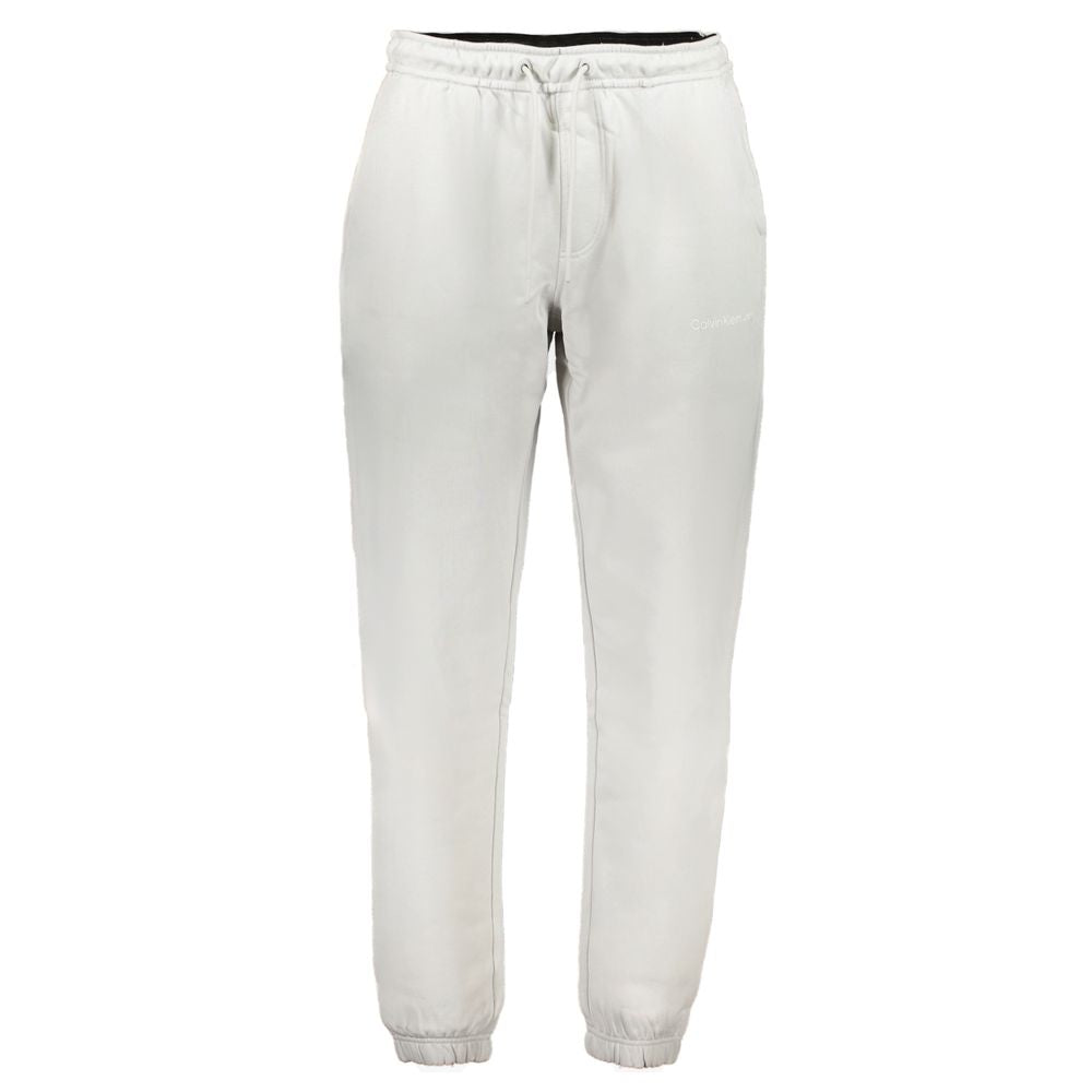 Pantalon en coton gris Calvin Klein