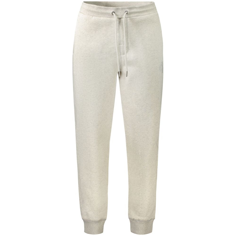 Pantalon en coton gris Calvin Klein