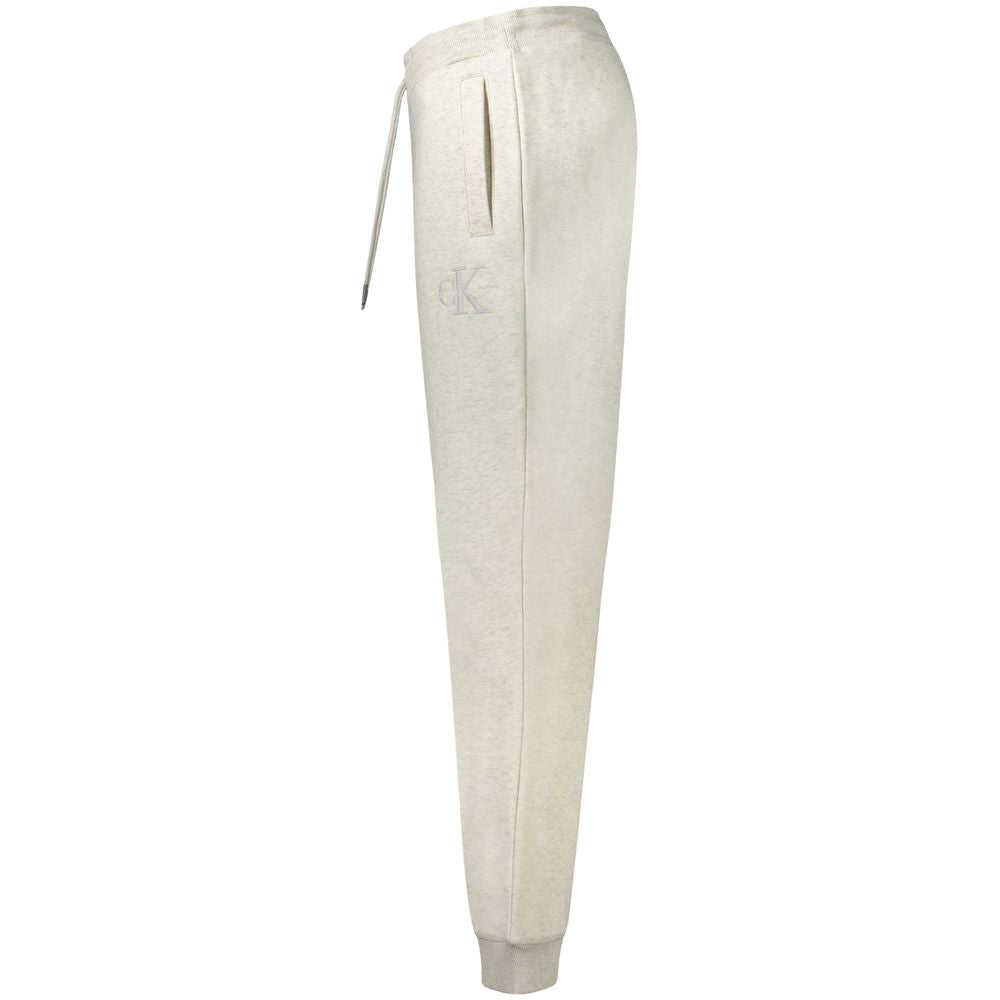Pantalon en coton gris Calvin Klein