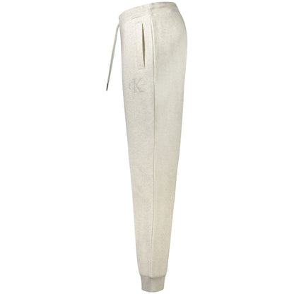 Pantalon en coton gris Calvin Klein
