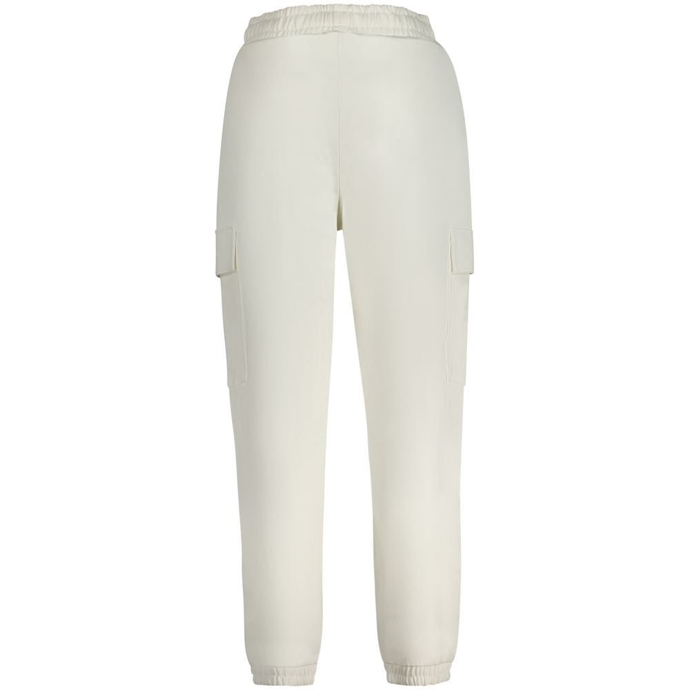 Guess Jeans Pantalon Blanc en Coton - Élégance et Confort