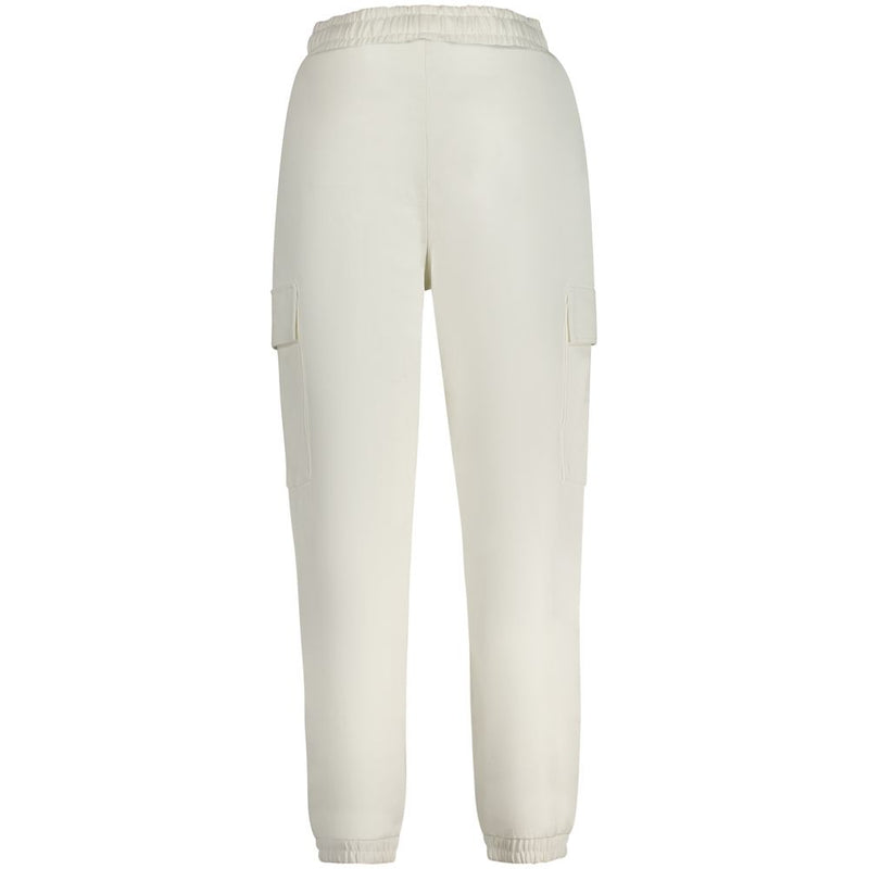 Guess Jeans Pantalon Blanc en Coton - Élégance et Confort