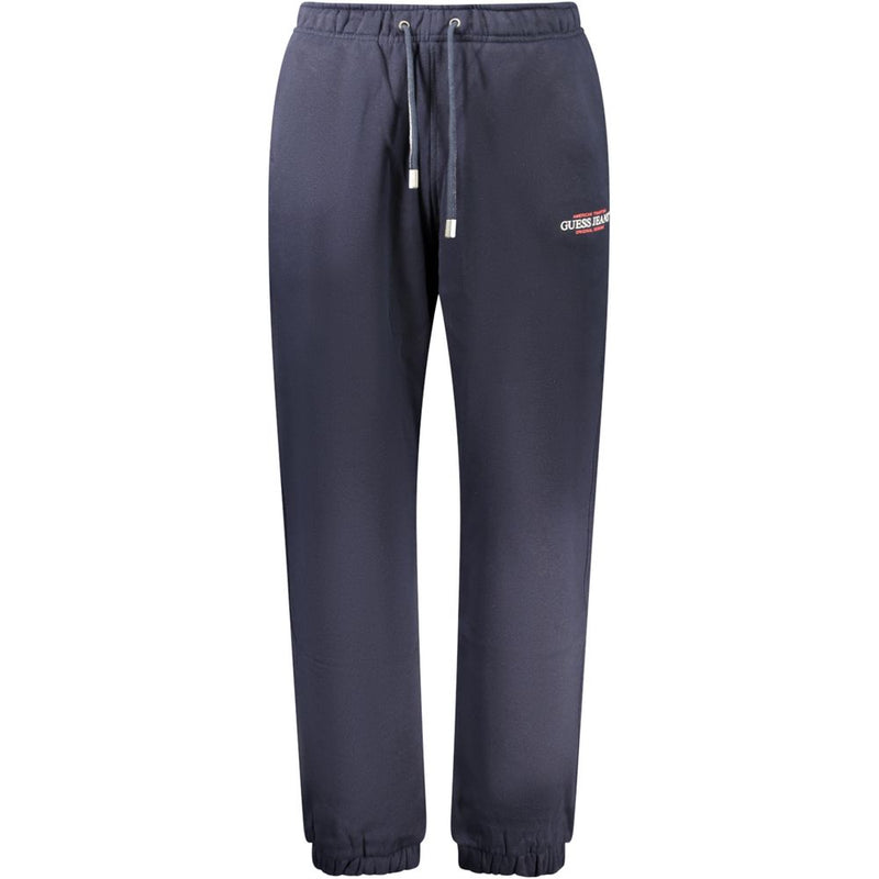 Guess Jeans Pantalon en Coton Bleu - Style Sportif
