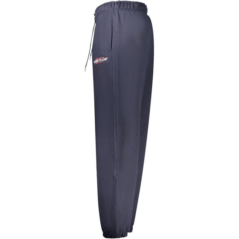 Guess Jeans Pantalon en Coton Bleu - Style Sportif
