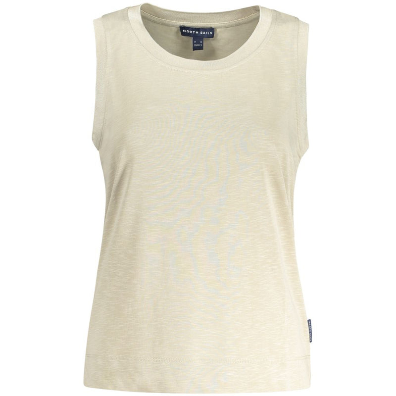 North Sails Beige Polyester Tank Top for Women - Stylish & Comfortable