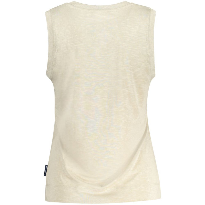 North Sails Beige Polyester Tank Top for Women - Stylish & Comfortable