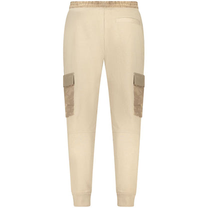 Pantalon en coton beige Hugo Boss
