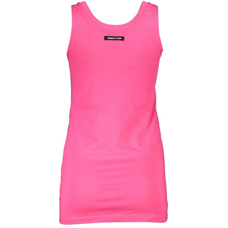 Cavalli Class Top en Coton Rose - Élégant et Confortable