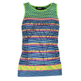 Desigual Green Cotton Tank Top - Élégant et Confortable