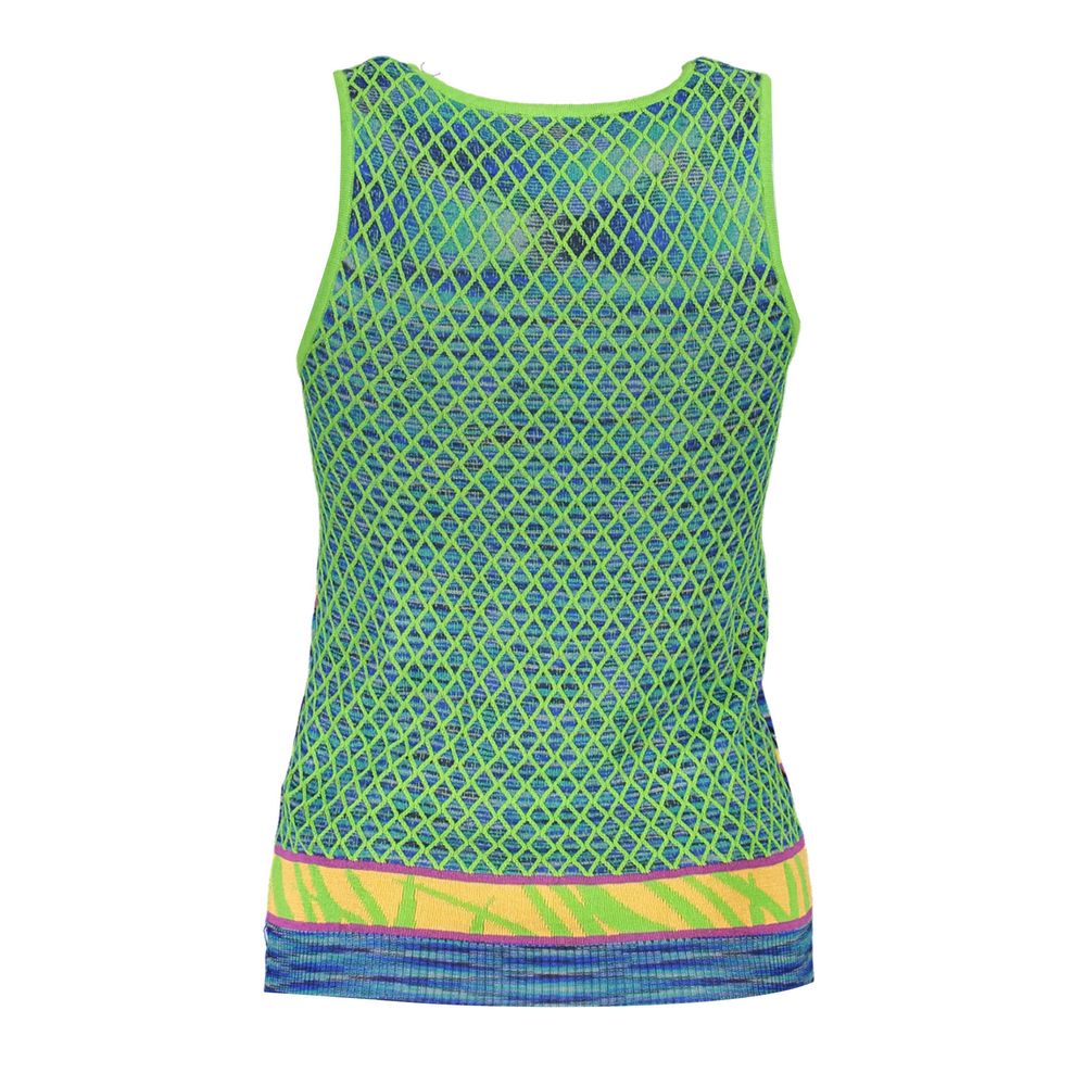 Desigual Green Cotton Tank Top - Élégant et Confortable