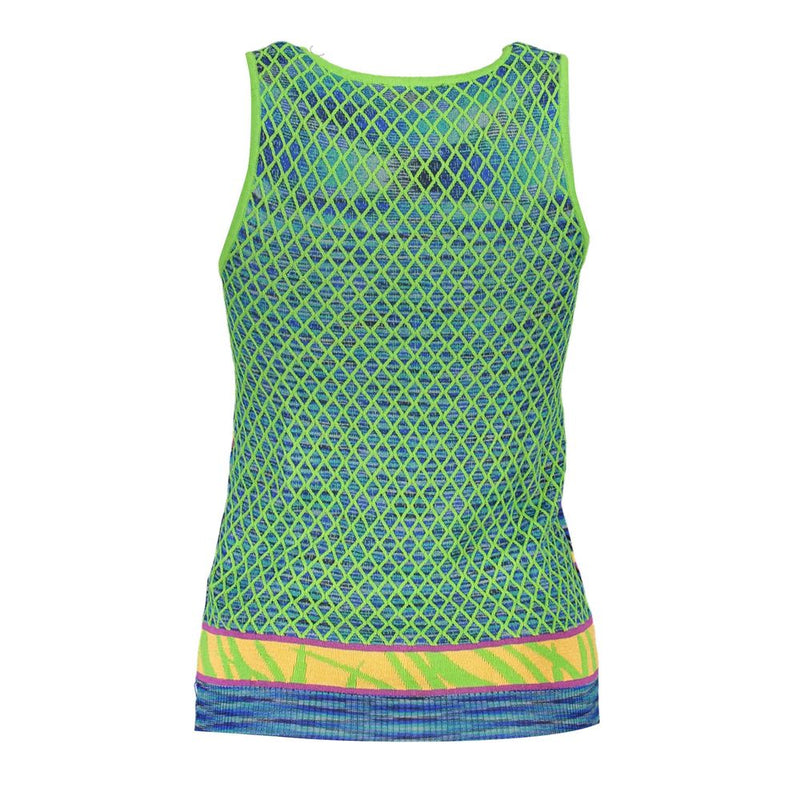 Desigual Green Cotton Tank Top - Élégant et Confortable