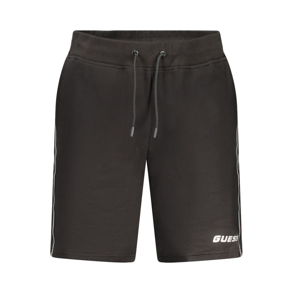 Pantalon en coton noir Guess Jeans