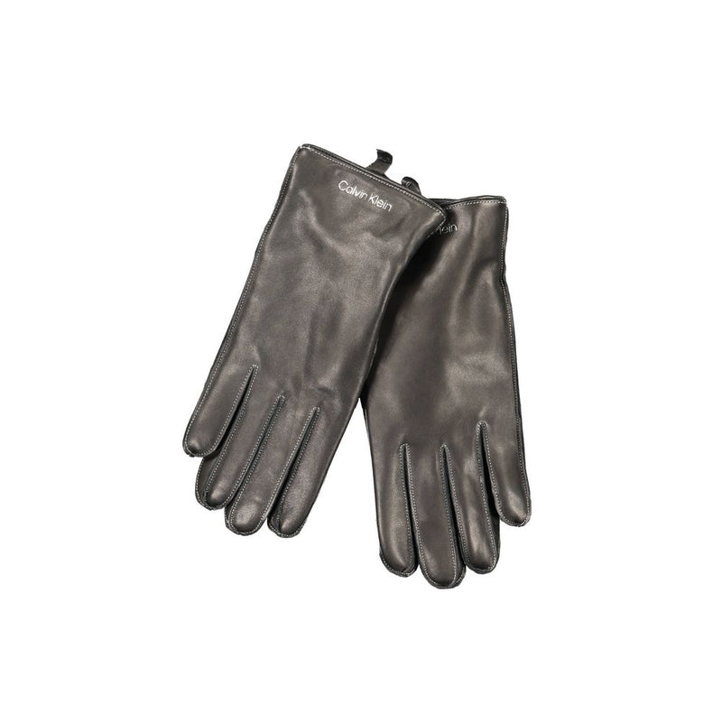 Gant en laine noire Calvin Klein