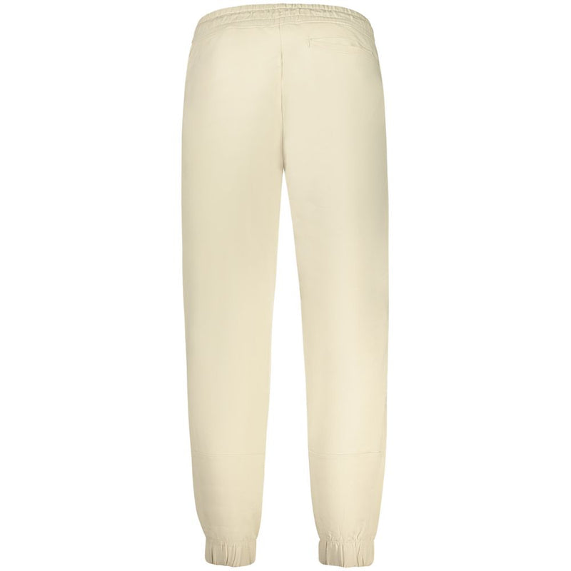 Guess Jeans Pantalon Beige en Coton - Modèle Sportif