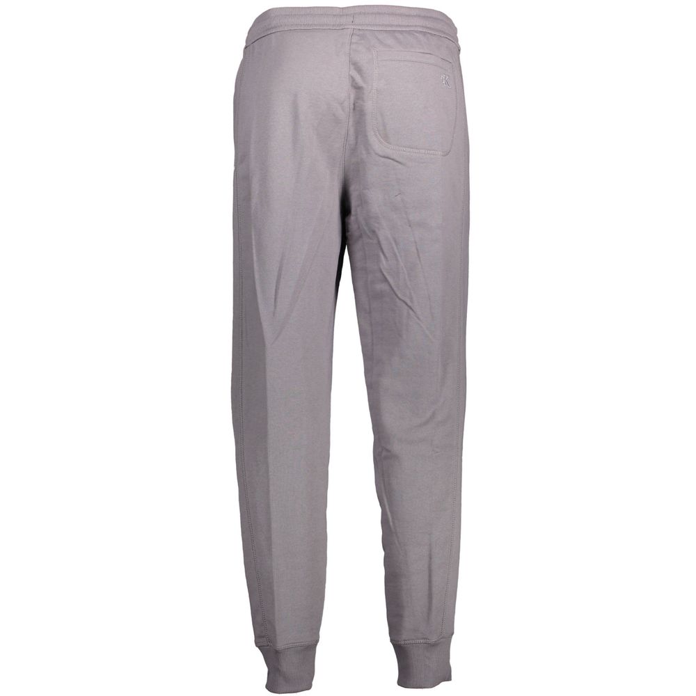 Pantalon en coton gris Calvin Klein