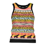 Desigual Black Cotton Tank Top - Élégant et Confortable