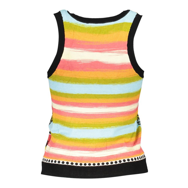 Desigual Black Cotton Tank Top - Élégant et Confortable