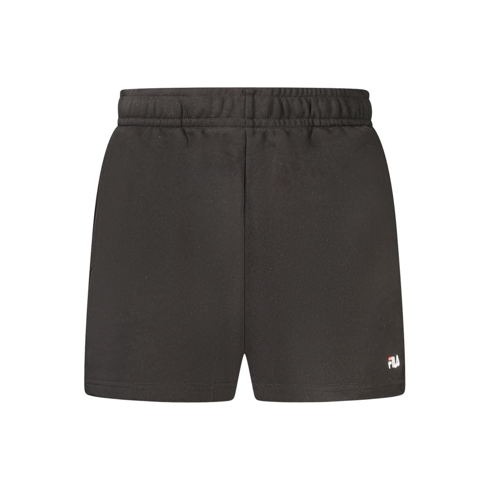 Fila Black Cotton Shorts - Lusicano Model