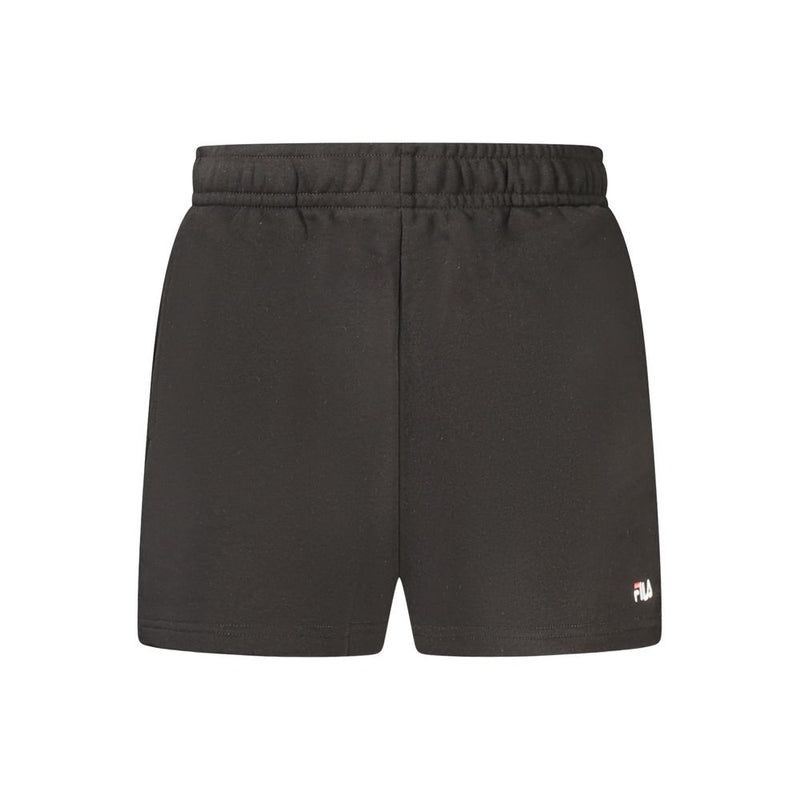 Fila Black Cotton Shorts - Lusicano Model