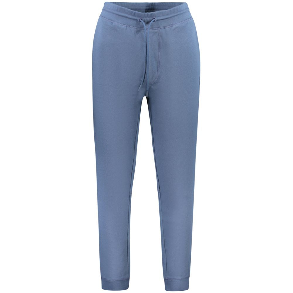 Pantalon en coton bleu Hugo Boss